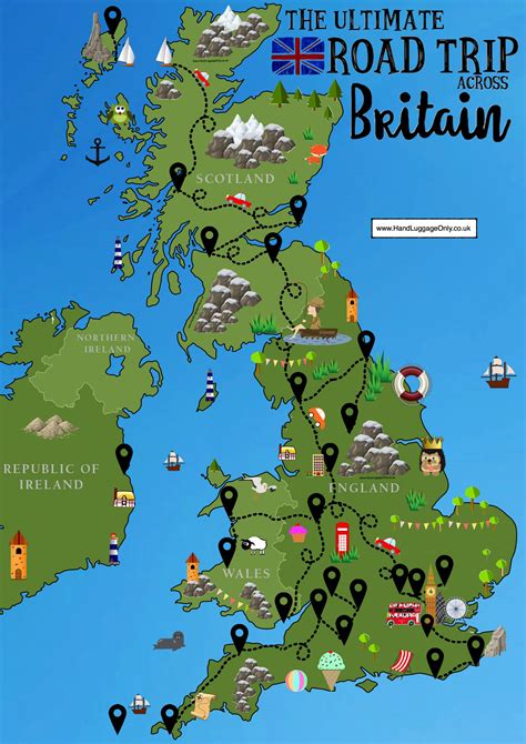 england travel map